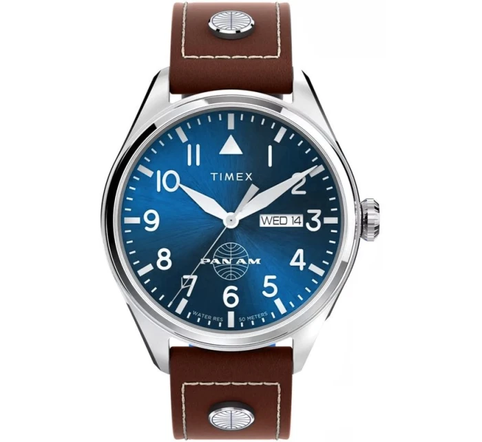 TIMEX X PAN AM® Waterbury Pánské hodinky TWG030100 + BOX TIMEX X PAN AM® Waterbury Pánské hodinky TWG030100 + BOX