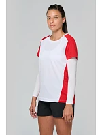 Kariban ProAct PA 4015 Dámské kontrastní sportovní tričko 20.4015 white/red Kariban ProAct PA 4015 Dámské kontrastní sportovní tričko 20.4015 white/red