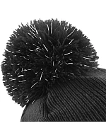 B Dětská pletená čepice s bambulí 53. black model 22433238 - Beechfield