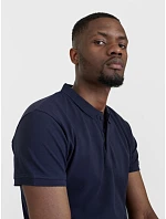 Pánské piqué polo z těžké bavlny 74.0 grey melange model 22413033 - Pure Waste Pánské piqué polo z těžké bavlny 74.0 grey melange model 22413033 - Pure Waste
