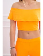 Sada s volánky oranžová neonová Sada s volánky oranžová neonová