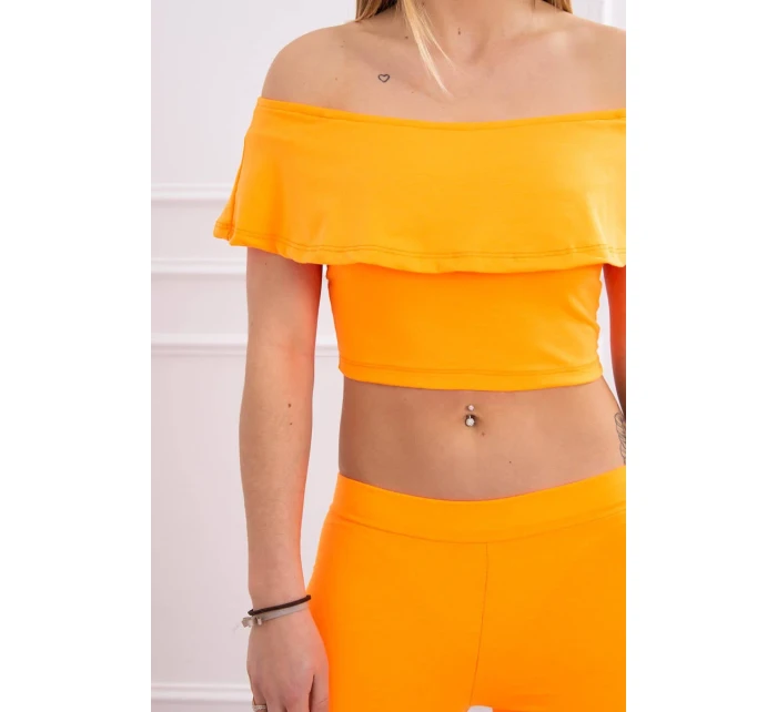 Sada s volánky oranžová neonová Sada s volánky oranžová neonová