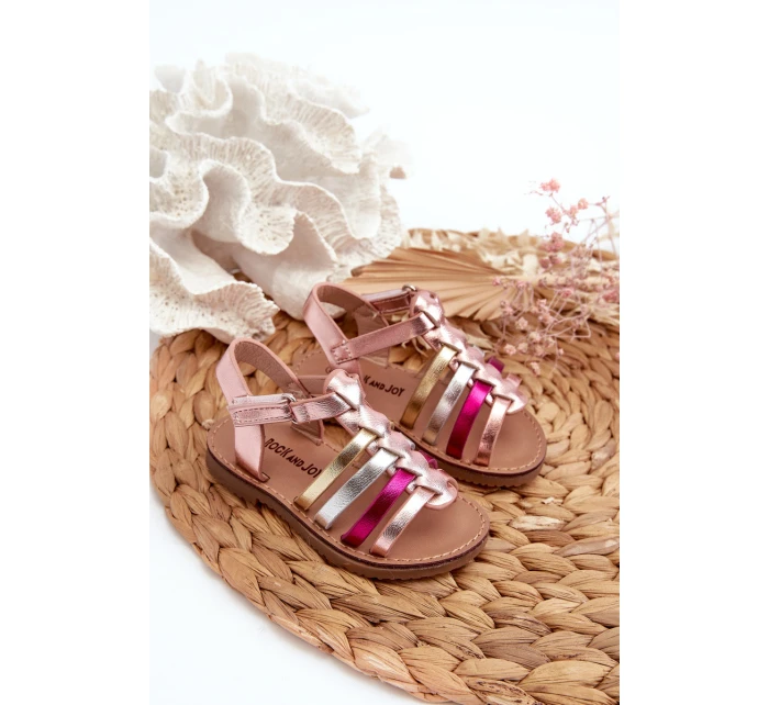 Dětské Gladiátorské Sandálky S Páskem V Multibarevném Designu Radovia Dětské Gladiátorské Sandálky S Páskem V Multibarevném Designu Radovia