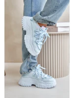 Dámské tenisky na masivní podrážce modré Nevela Dámské tenisky na masivní podrážce modré Nevela