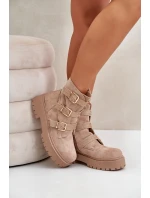 Zateplené dámské boty se béžové model 21670769 - Boto Zateplené dámské boty se béžové model 21670769 - Boto