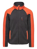 Pánská mikina Polar Monar M 92800621574 šedo-oranž - Hi-Tec