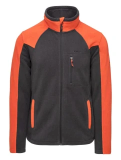 Pánská mikina Polar Monar M 92800621574 šedo-oranž - Hi-Tec