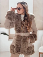 CITYGLANCE dámská zimní bunda s velbloudí kožešinou FashionStreet TY5046