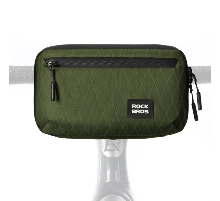 Brašna na řídítka jízdního kola Rockbros 2,1 l zelená