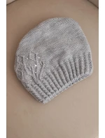 Dámská zimní čepice z vlny s a prodlouženými stranami fialová model 21865214 - K-Fashion Dámská zimní čepice z vlny s a prodlouženými stranami fialová model 21865214 - K-Fashion