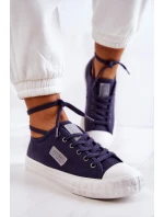 Klasické dámské tenisky BIG STAR model 21576022 námořnická modrá - Big Star Shoes Klasické dámské tenisky BIG STAR model 21576022 námořnická modrá - Big Star Shoes
