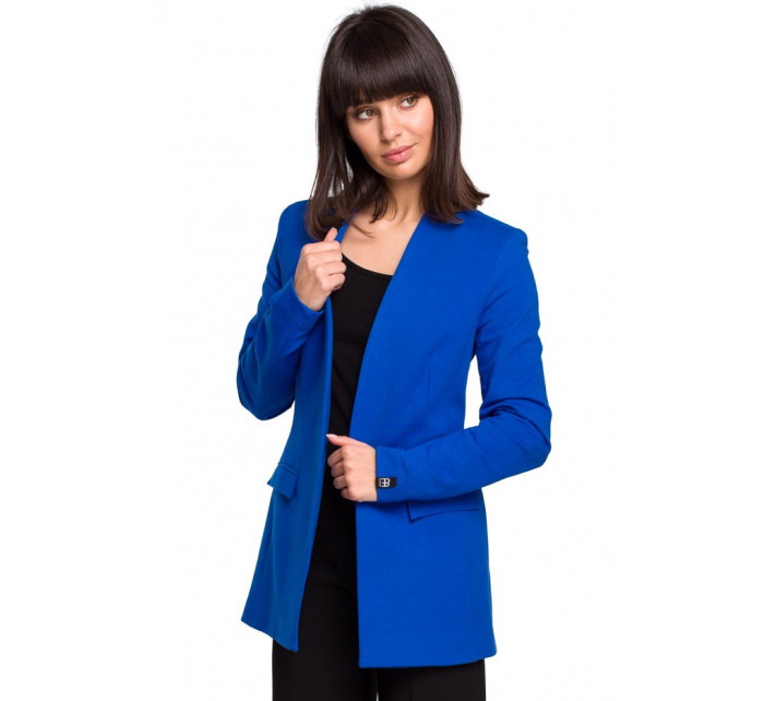 Bavlněné otevřené sako  modré model 18002017 - BeWear