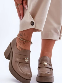 Polobotky na podpatku  model 183950 Step in style