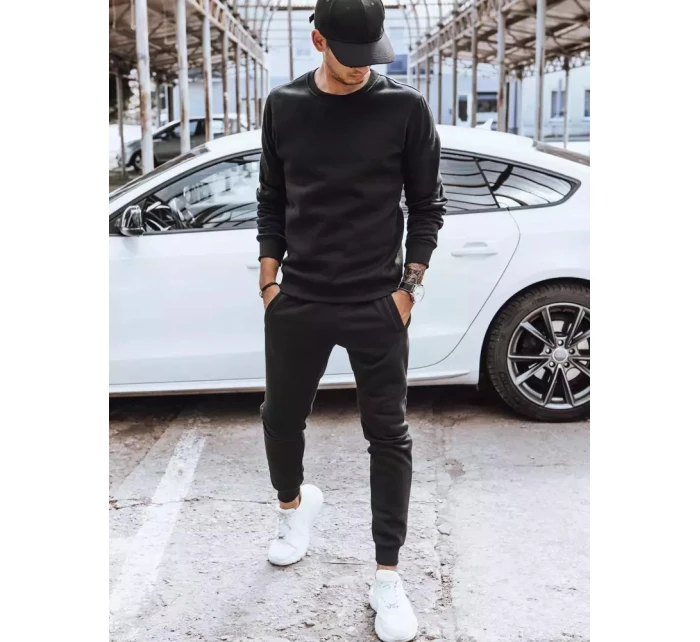 Pánská zateplená tepláková souprava černá Dstreet model 21965554 - FashionStreet Pánská zateplená tepláková souprava černá Dstreet model 21965554 - FashionStreet