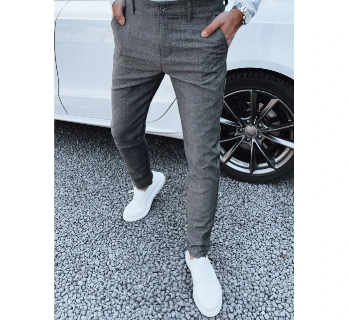 Pánské tmavě šedé kalhoty FashionStreet UX4384