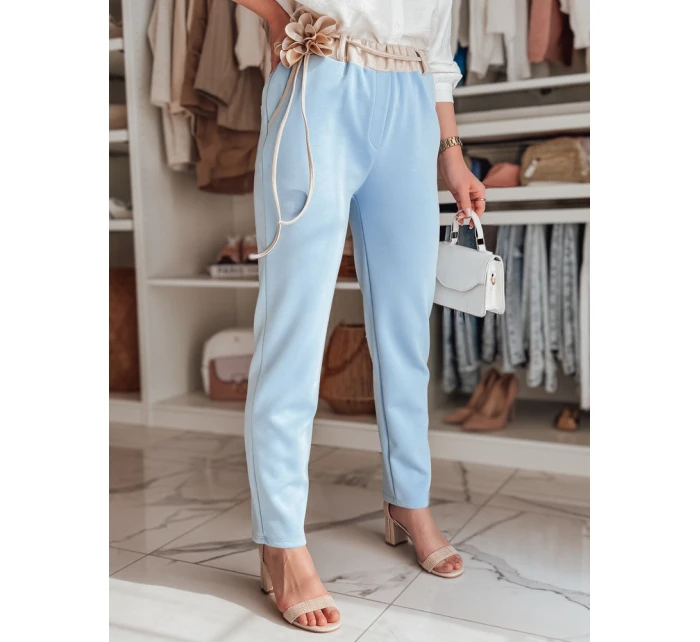 Dámské máslové kalhoty s květinami LEGISSA blue FashionStreet UY2408 Dámské máslové kalhoty s květinami LEGISSA blue FashionStreet UY2408