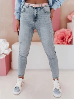 Dámské džínové kalhoty slim fit blue model 21985452 - Dstreet