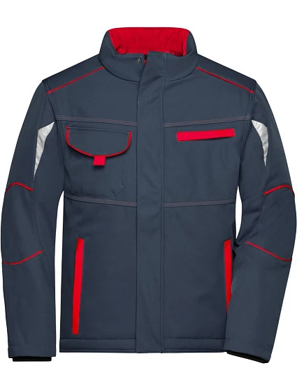 Daiber JN 853 Pracovní zimní softshellová bunda - Color 02.0853 carbon/red Daiber JN 853 Pracovní zimní softshellová bunda - Color 02.0853 carbon/red