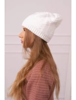Dámská čepice  bílá model 18752463 - K-Fashion