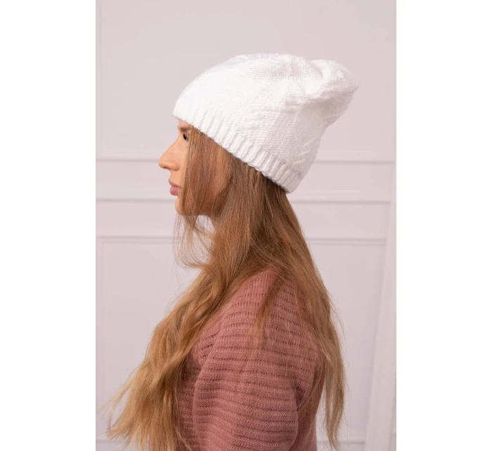 Dámská čepice  bílá model 18752463 - K-Fashion