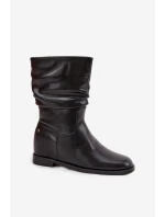 Kožené Dámské Kotníkové Boty S 02 Černé model 21728422 - Maciejka Kožené Dámské Kotníkové Boty S 02 Černé model 21728422 - Maciejka