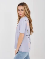 T shirt model 22027626 jasny fioletowy - FPrice