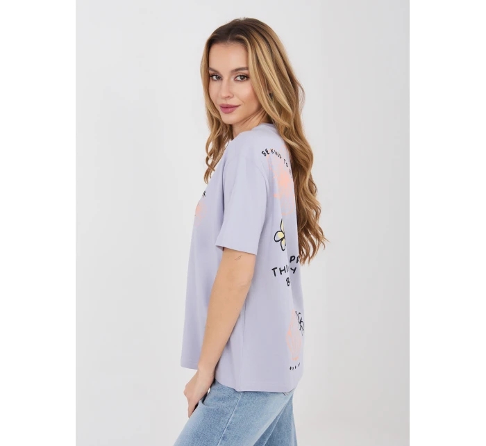 T shirt model 22027626 jasny fioletowy - FPrice