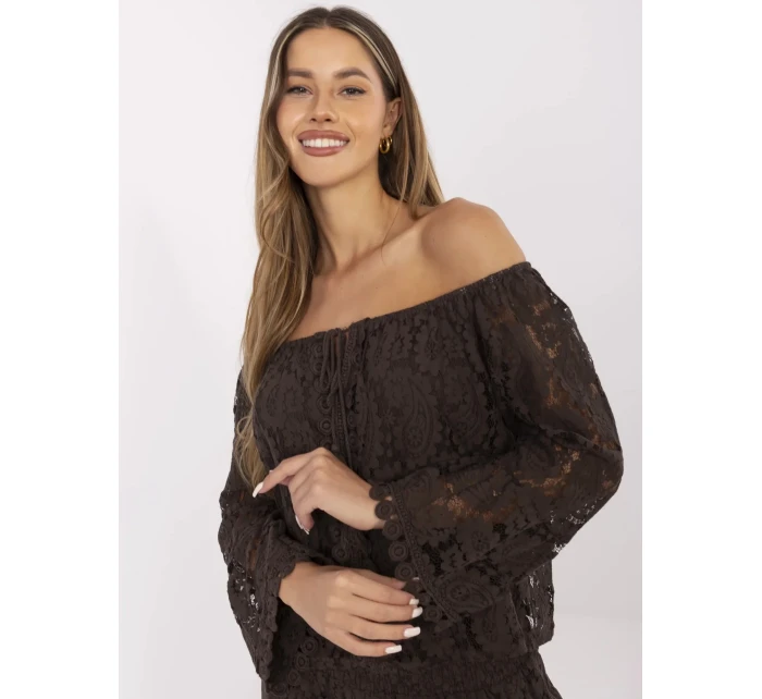 Bluzka MI BZ model 21156193 ciemny brązowy - FPrice