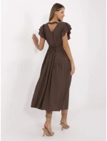 Šaty MI SK A2489.21 hnědé Šaty MI SK A2489.21 hnědé