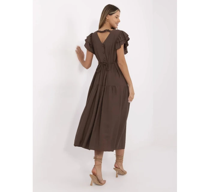 Šaty MI SK A2489.21 hnědé Šaty MI SK A2489.21 hnědé