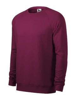 Merger mikina pánská red plum melír