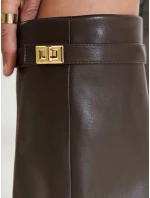 FashionStreet hnědé široké svrchní boty ZY1028 FashionStreet hnědé široké svrchní boty ZY1028