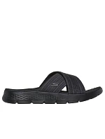 Dámské žabky Skechers GO WALK FLEX SANDAL IMPRESSED 141420 BKGY