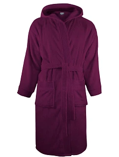 Bathrobe Župan s kapucí plum model 22526790 - The One Towelling