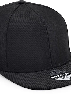 Beechfield B 661 6 panelová Snapback kšiltovka "Original" 53.0661 black/black