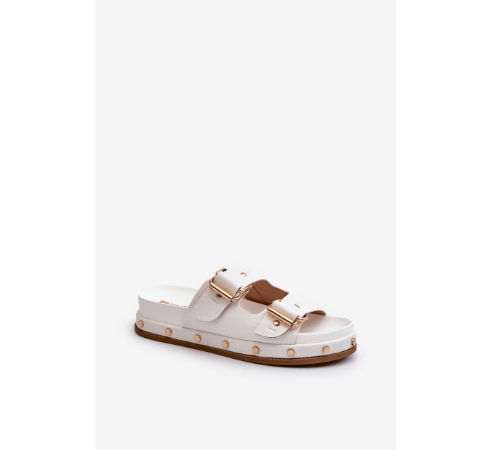 Dámské žabky na platformě Big Star model 21653891 Bílé - Big Star Shoes Dámské žabky na platformě Big Star model 21653891 Bílé - Big Star Shoes