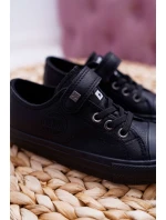 Dětské Kožené Tenisky BIG STAR EE374034 Černé Dětské Kožené Tenisky BIG STAR EE374034 Černé