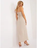 Sukienka DHJ SK model 19926570 jasny beżowy - FPrice