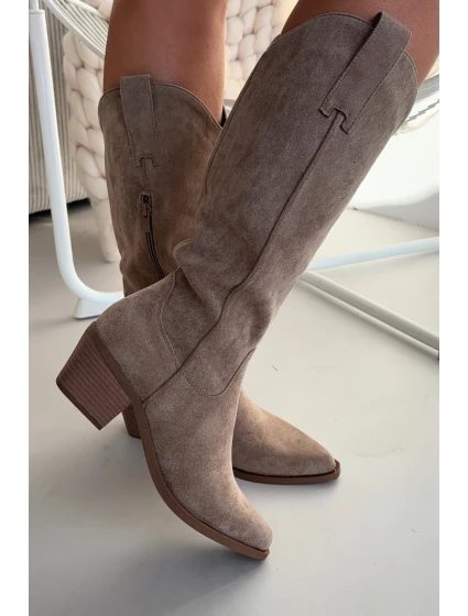 Kozačky na podpatku model 222529 Step in style Kozačky na podpatku model 222529 Step in style