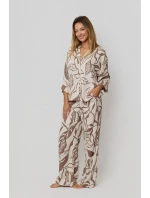 Mefemi Luna pyžamo PX63 7/8 S-2XL pruhované Mefemi Luna pyžamo PX63 7/8 S-2XL pruhované