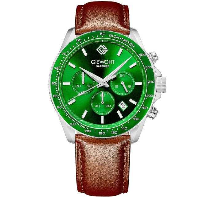 Pánské hodinky Giewont Chronograph Sapphire Brown Green GW3520-A6 Pánské hodinky Giewont Chronograph Sapphire Brown Green GW3520-A6
