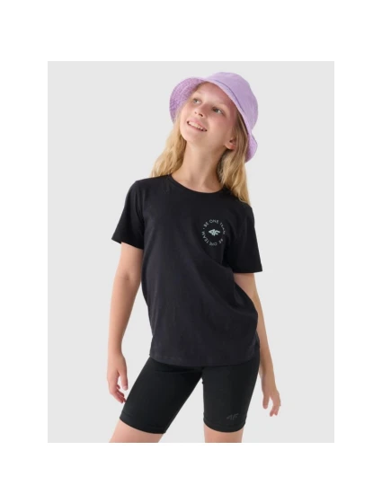 Dívčí tričko s potiskem 4F Junior 4FJRAW24TTSHF2276-20S Dívčí tričko s potiskem 4F Junior 4FJRAW24TTSHF2276-20S