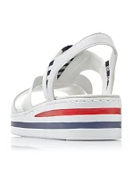 Sandály na platformě Rieker W V02Y5 white Sandály na platformě Rieker W V02Y5 white