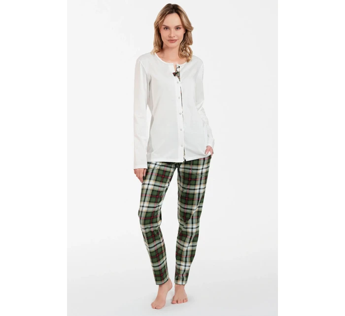 Italská móda Asama dlouhý rukáv barva:ecru/print