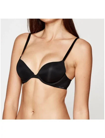 Plunge push up podprsenka QF5613E  UB1 černá - Calvin Klein