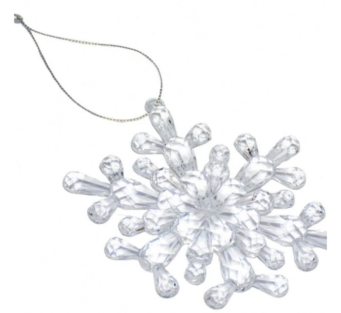 Závěsná dekorace sněhové vločky 12x12 CM MODEL 4 Závěsná dekorace sněhové vločky 12x12 CM MODEL 4