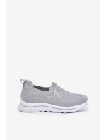 Dámské Textilní Tenisky Šedé model 21689117 - EVENTO