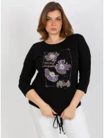 Dámská halenka RV BZ model 18025740 černá - FPrice Dámská halenka RV BZ model 18025740 černá - FPrice