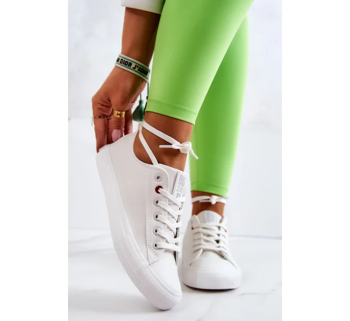 Low Leather Trainers Big Star JJ274007 White Low Leather Trainers Big Star JJ274007 White