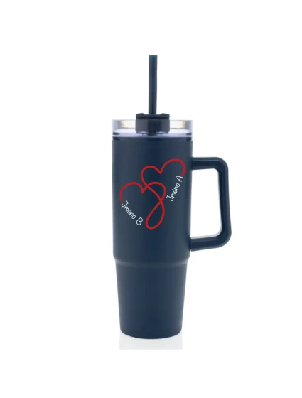 Termoska s průhledným víčkem pro zamilované